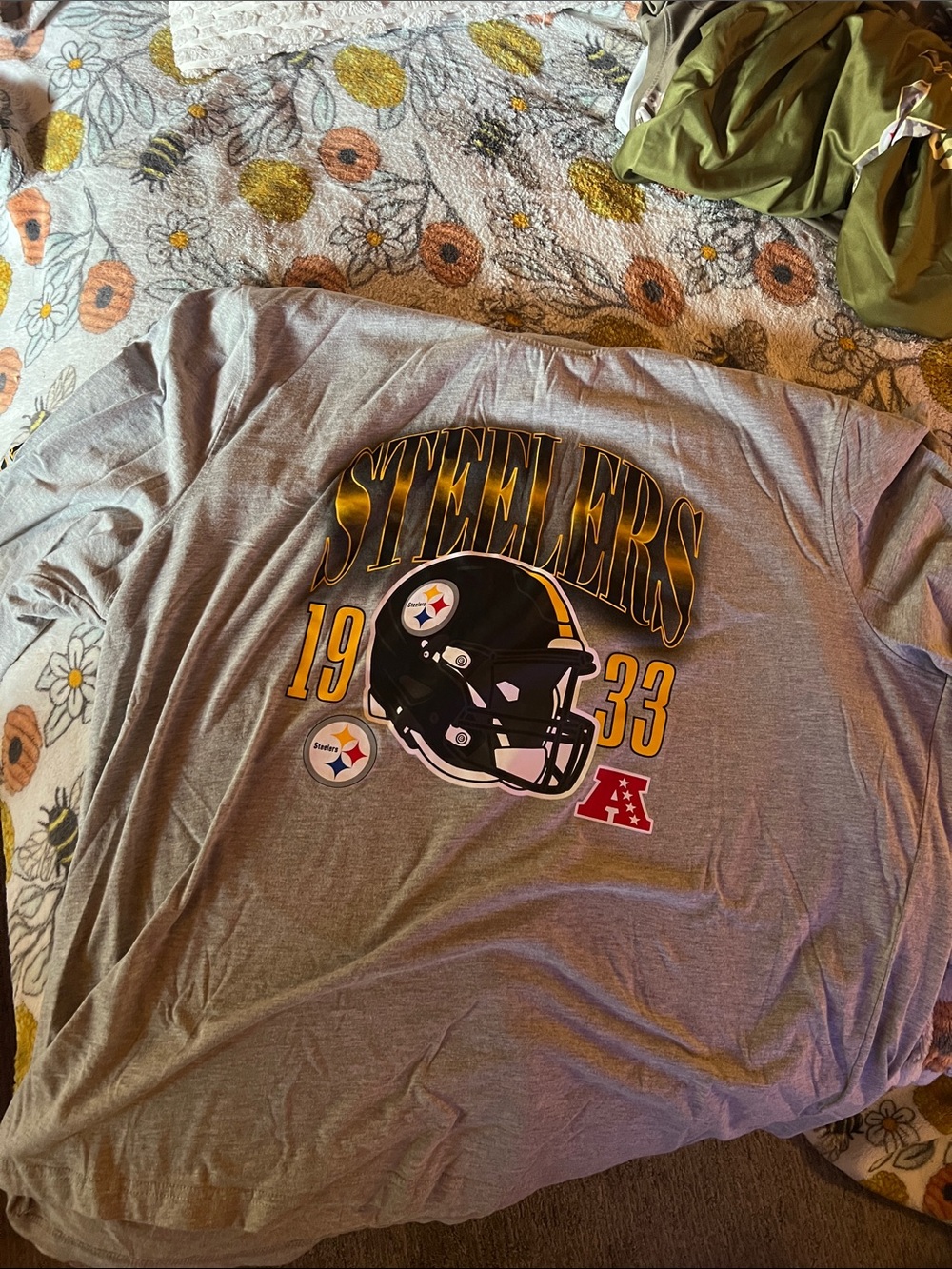 3xl Long sleeve Steelers short
